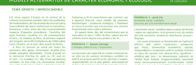 IX Congrés de “Cristianisme al Segle XXI”