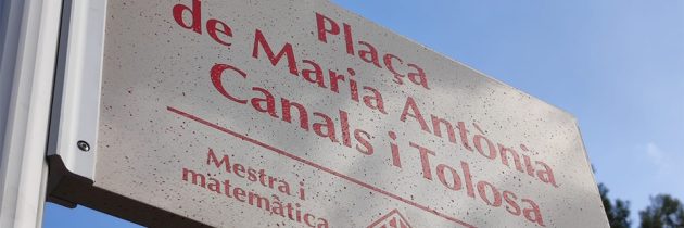 Inauguració de la Plaça Maria Antònia Canals